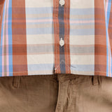 Kowtow Apparel Womens Blouses Lauren Shirt in Terra Check
