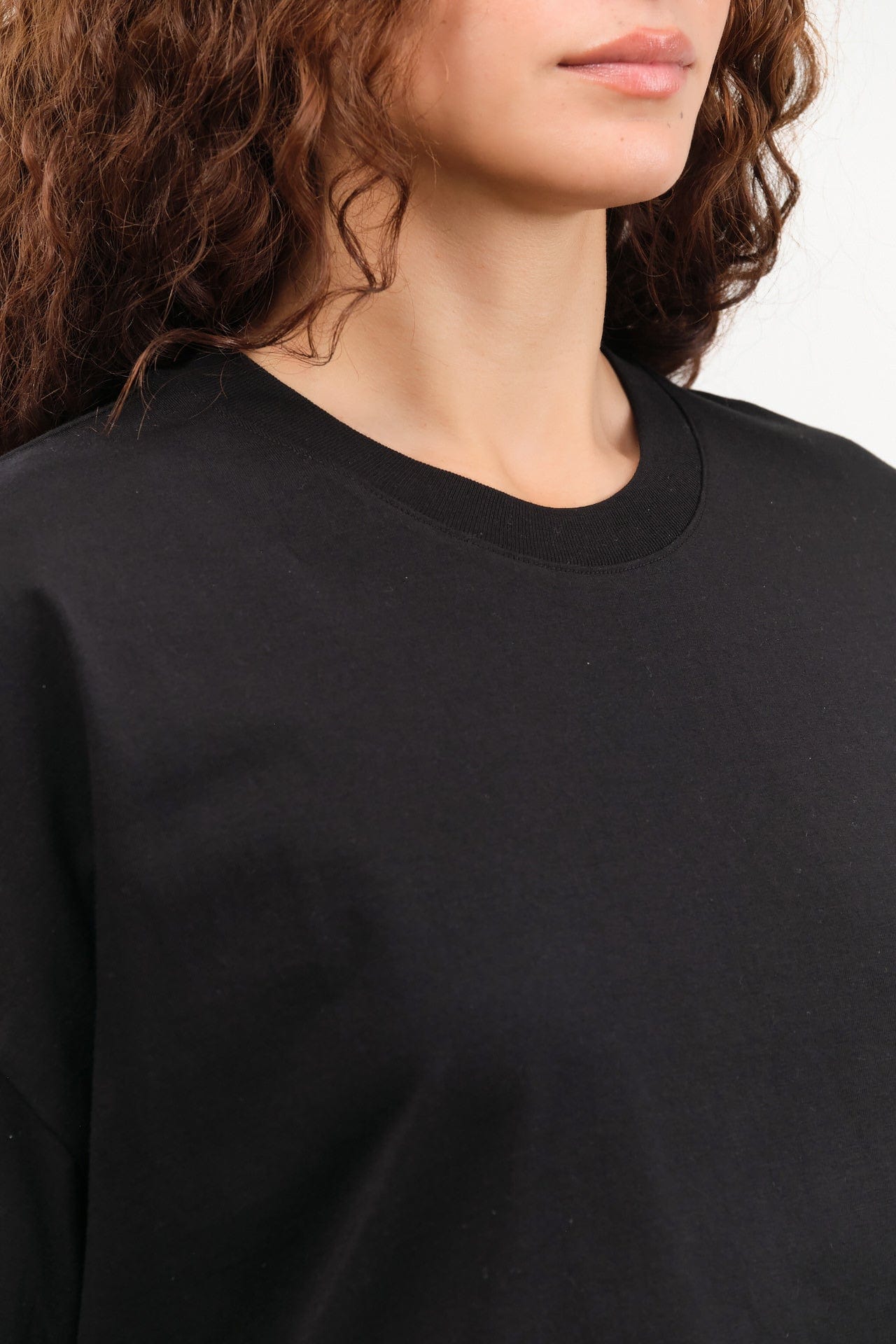 Kowtow Apparel Womens Tees Oversized Boxy Tee in Black
