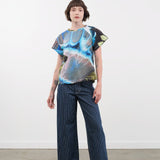 Kowtow Apparel Womens Denim Sailor Jeans in Chalk Stripe