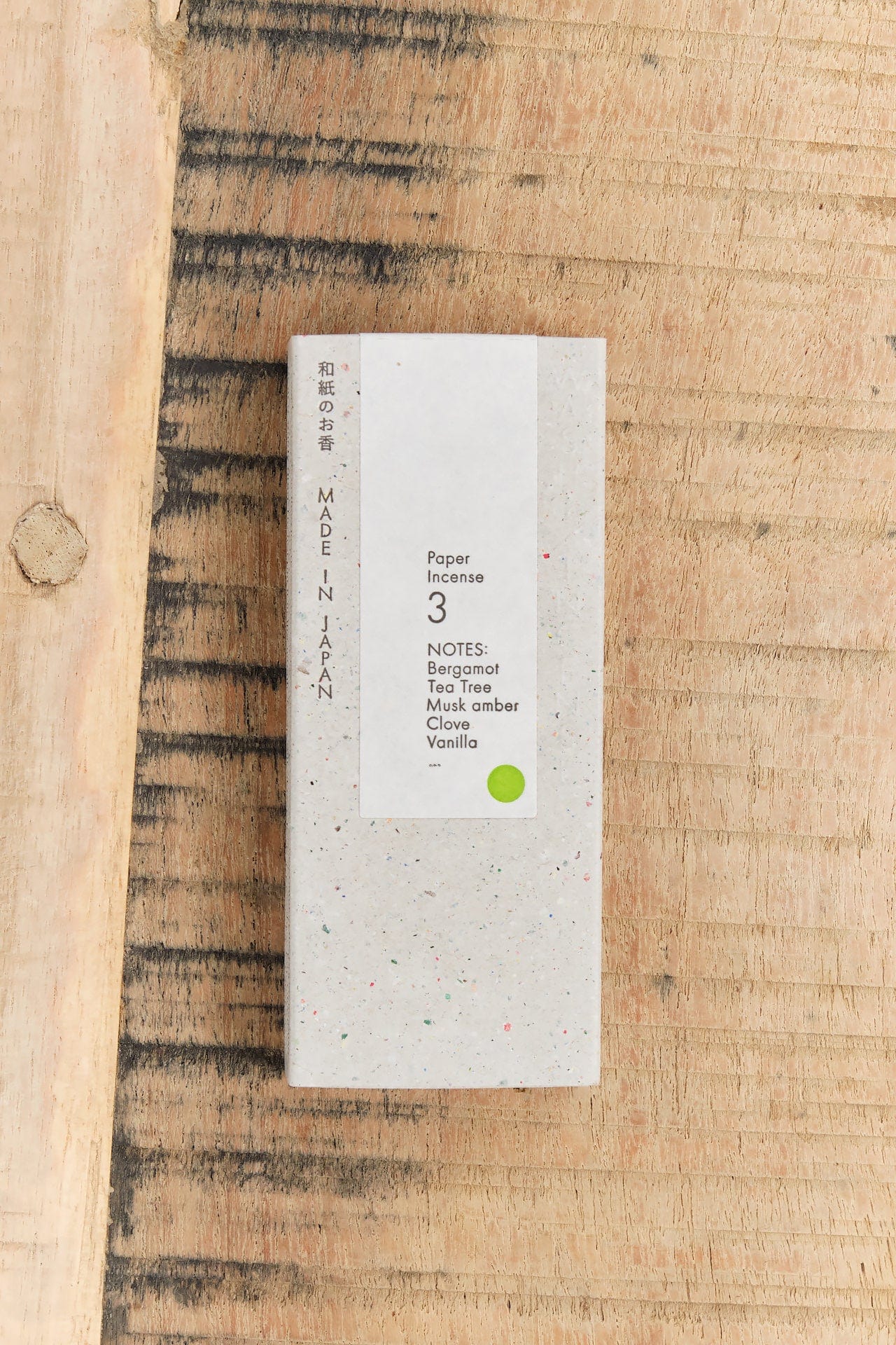 Kunjudo Home Incense Washi Paper Incense Strips Deep Citrus
