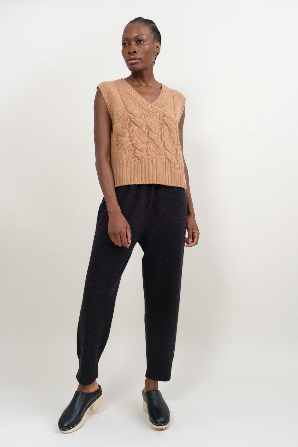Base Pants in Black Melange