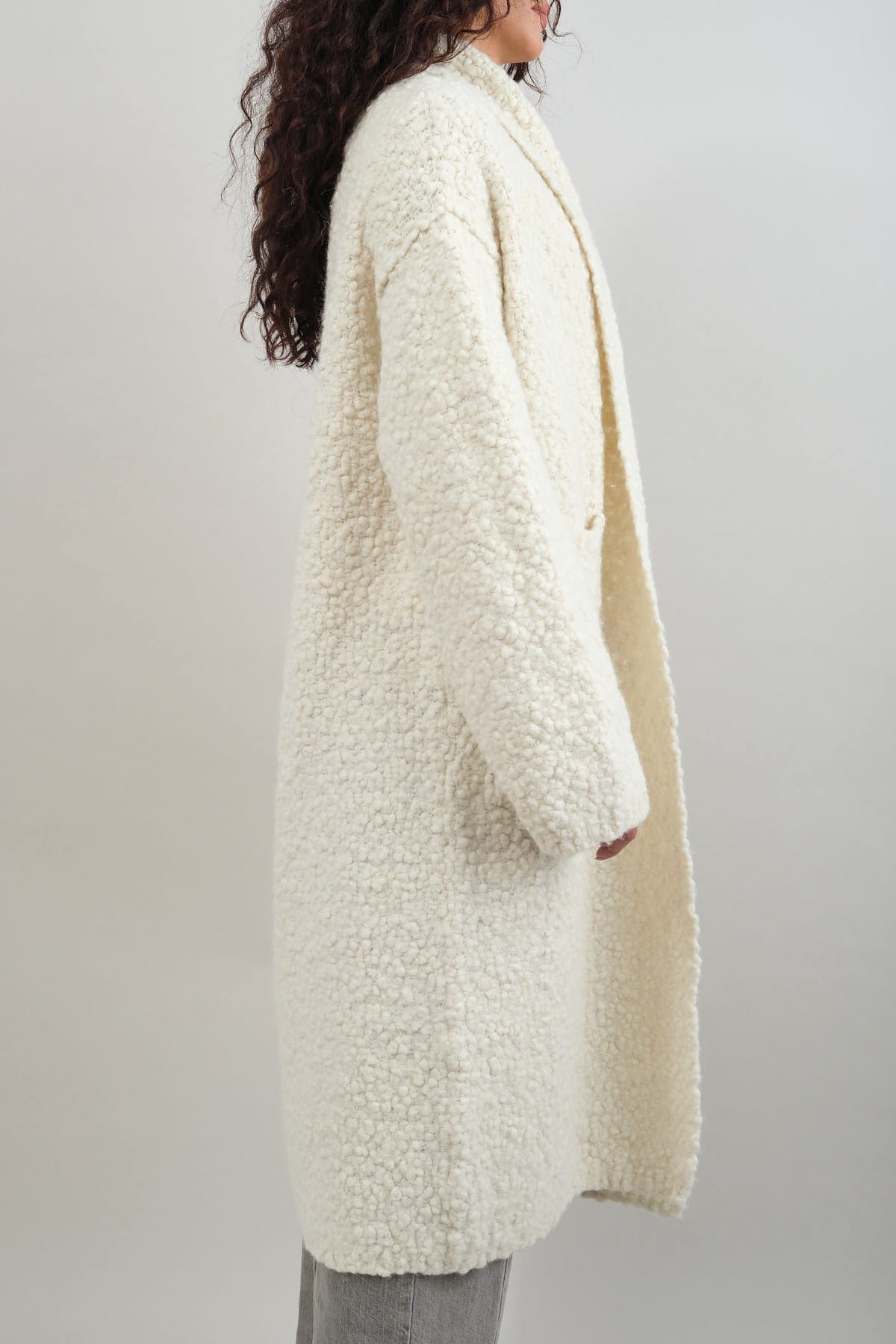 Berber Coat in Raw White