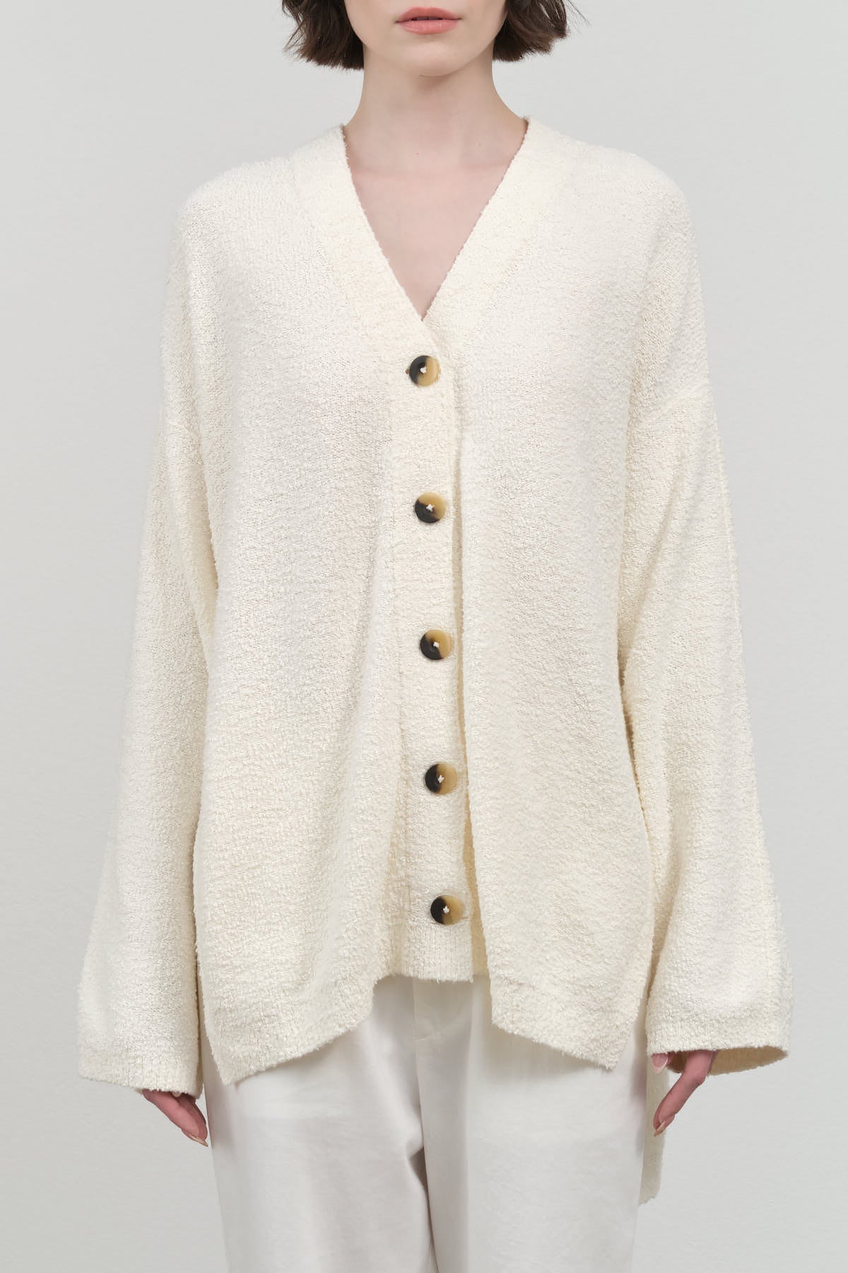 Front view of Boucle Cardigan