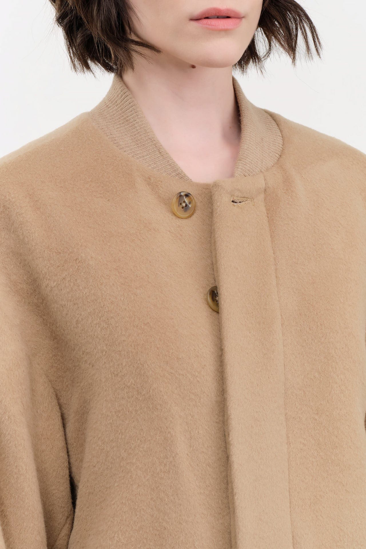 Lauren Manoogian Apparel Womens Jackets Brushed Bomber