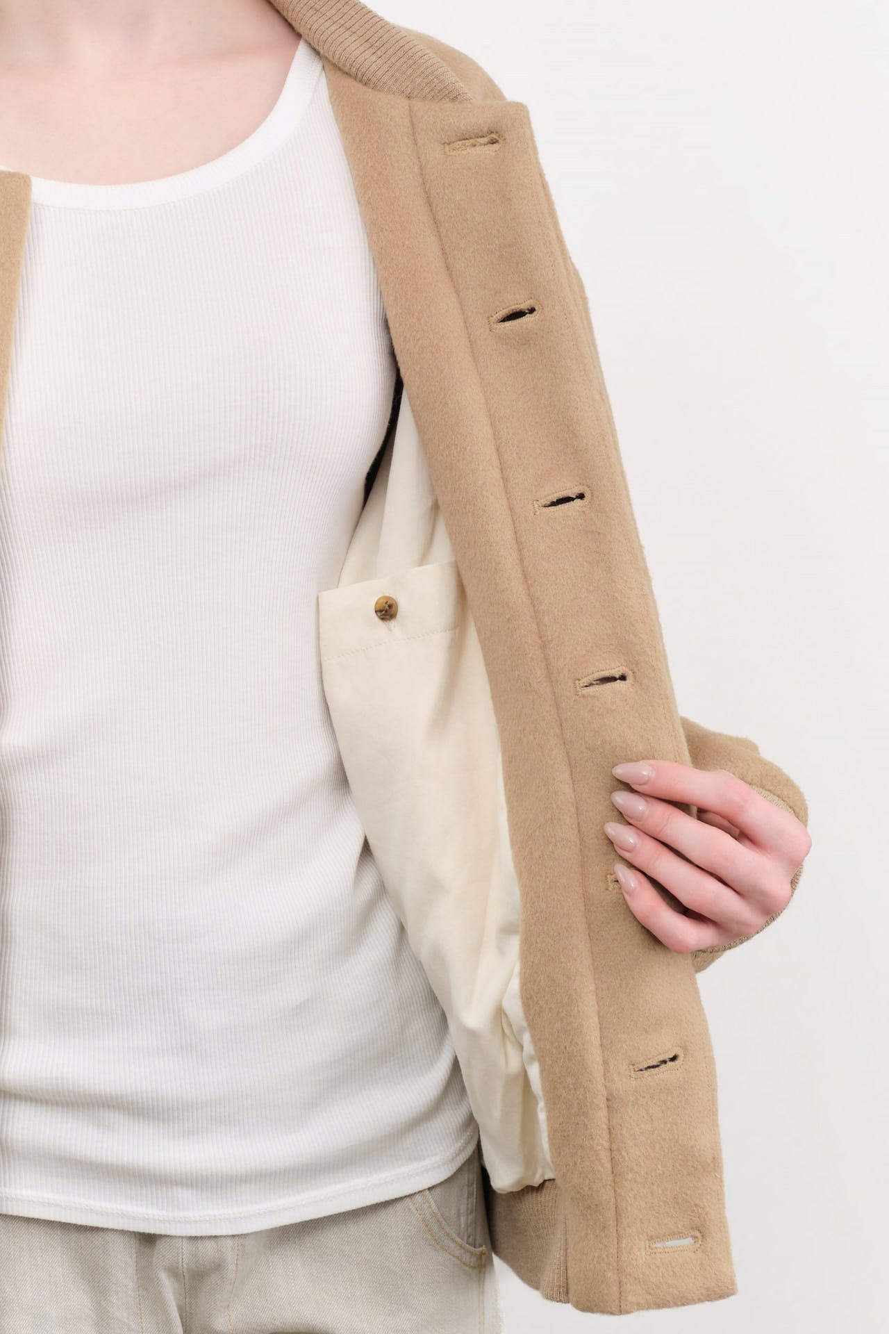Lauren Manoogian Apparel Womens Jackets Brushed Bomber