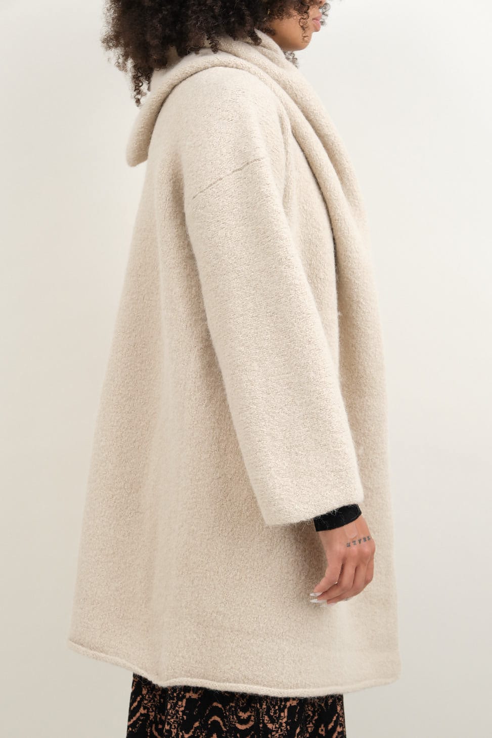 Side of Capote Coat in Antique