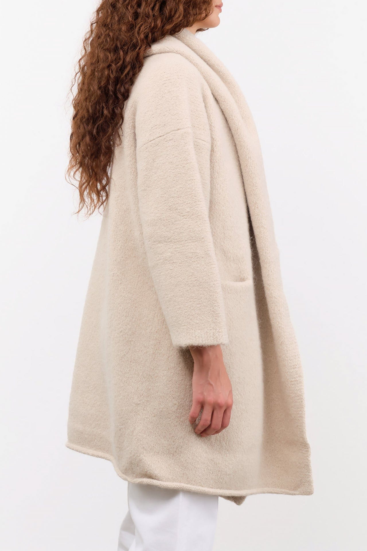 Lauren Manoogian Apparel Womens Outerwear Capote Coat in Antique Melange