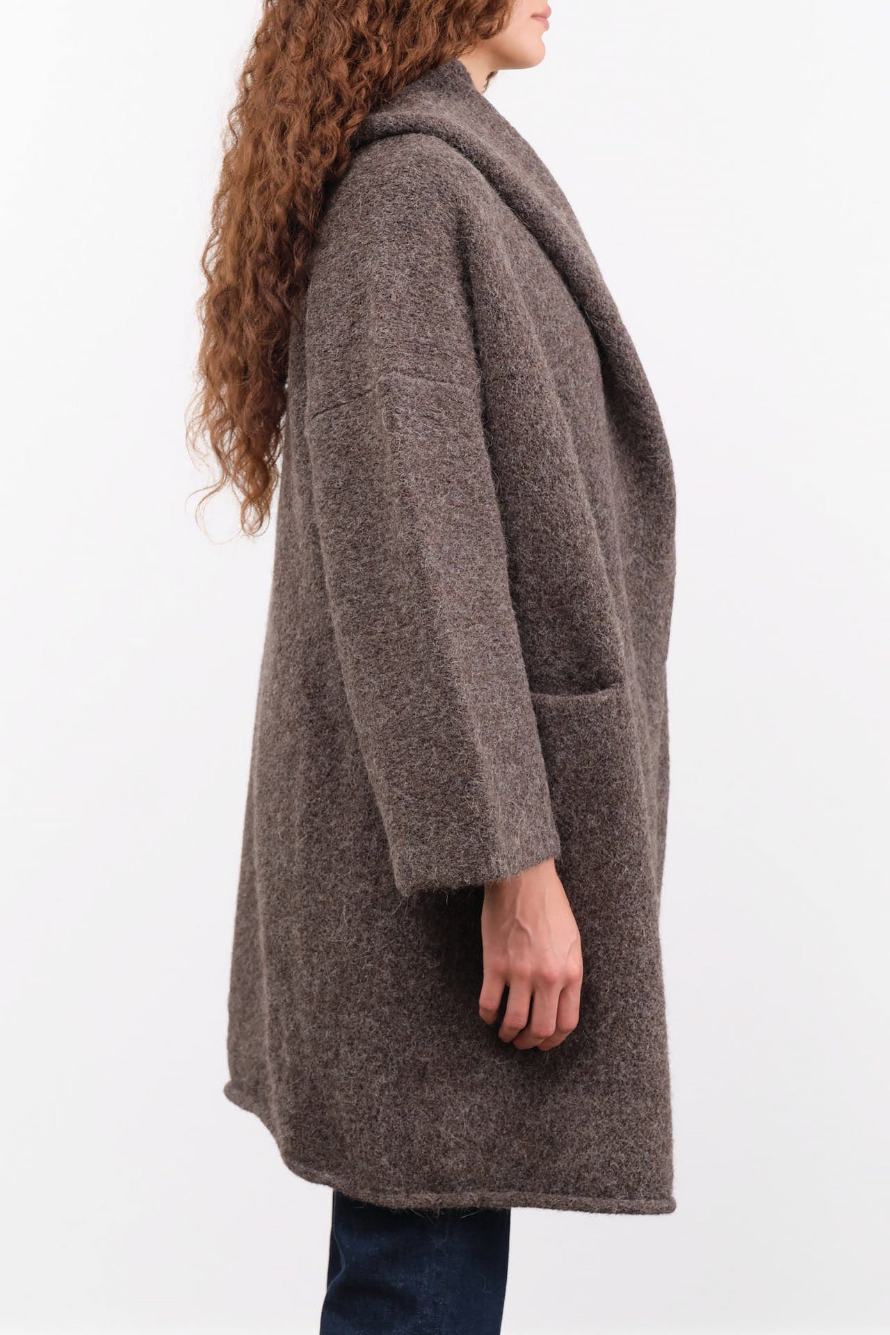 Lauren Manoogian Apparel Womens Outerwear Capote Coat in Patina