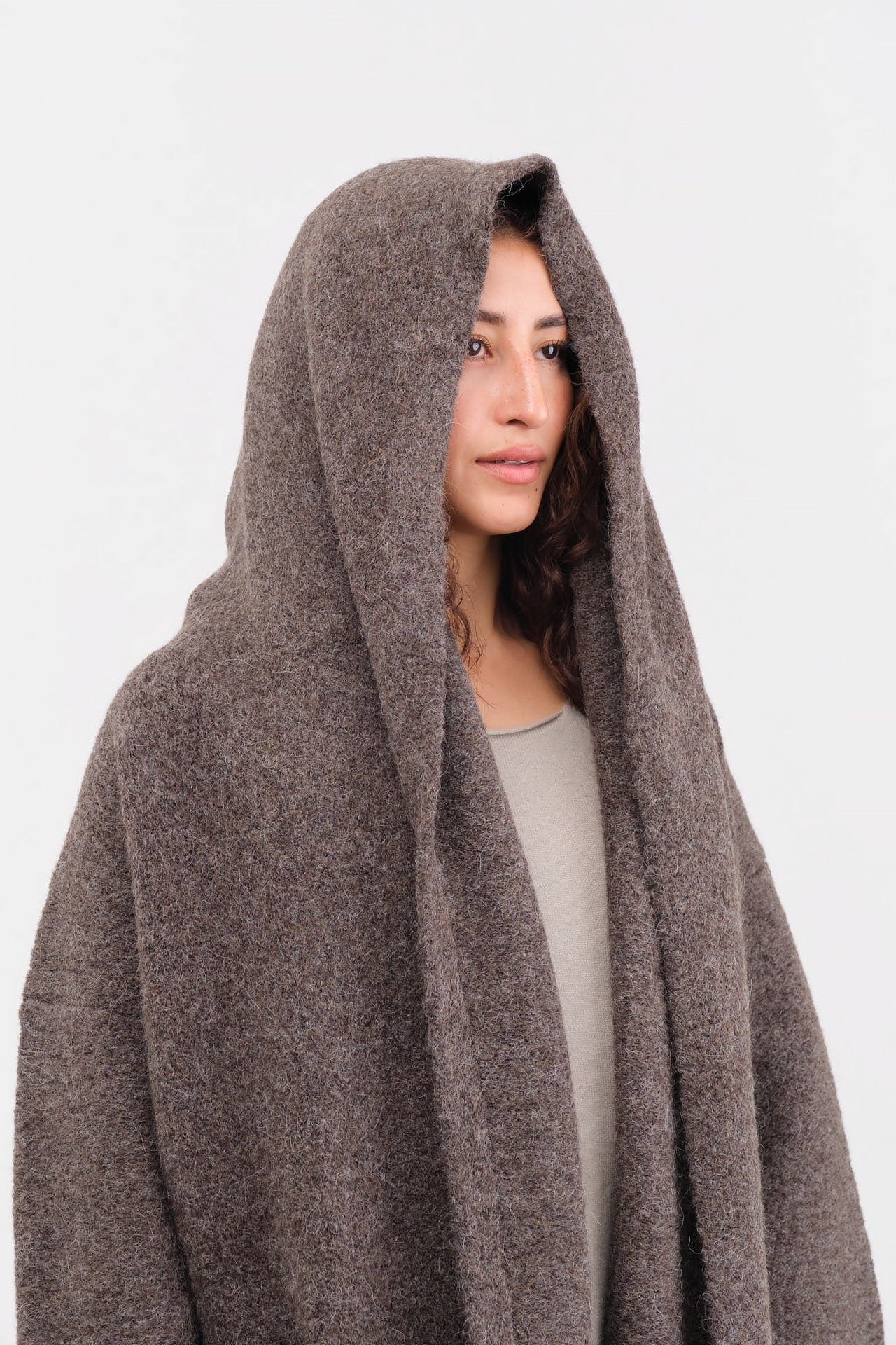 Lauren Manoogian Apparel Womens Outerwear Capote Coat in Patina