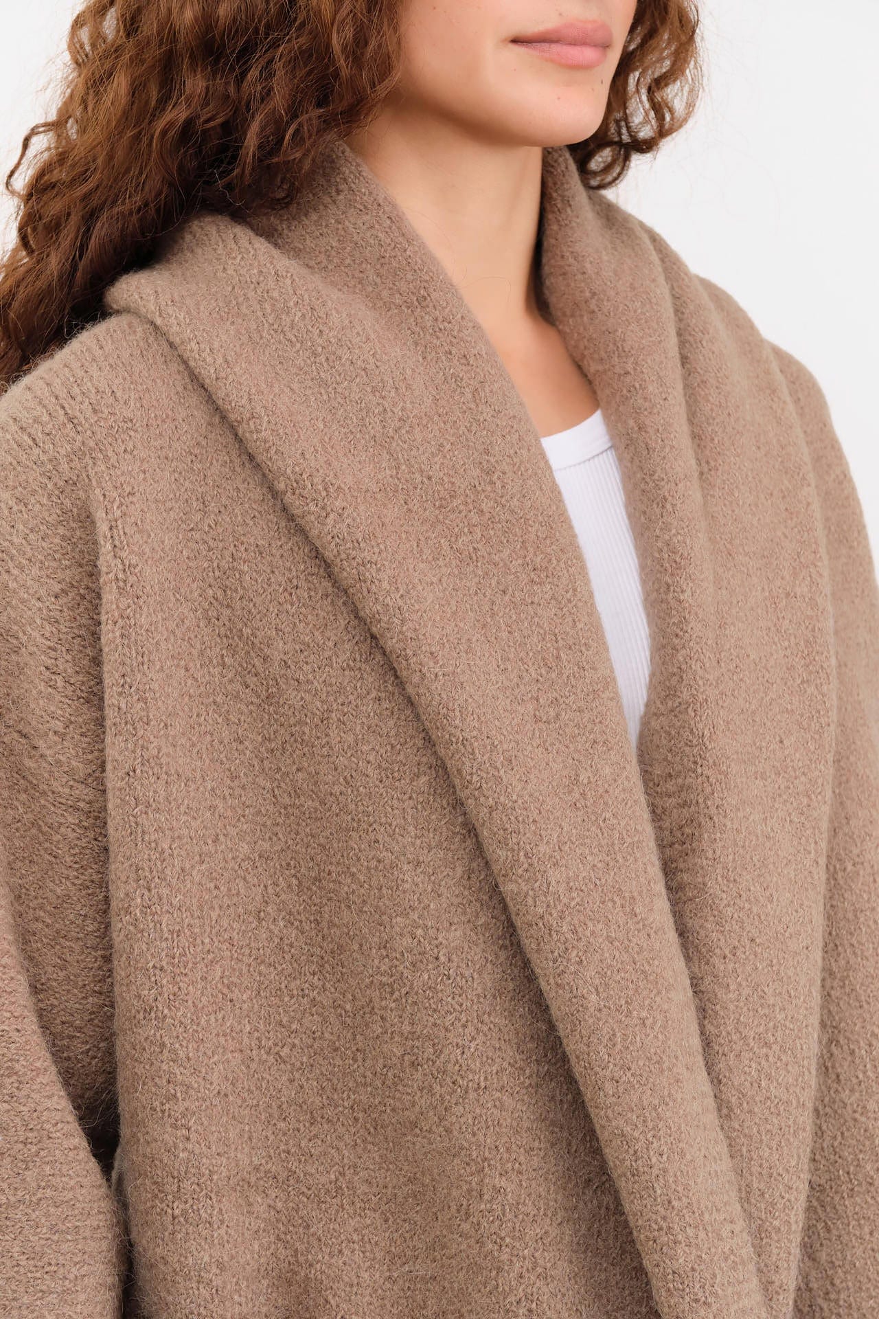 Lauren Manoogian Apparel Womens Outerwear Capote Coat in Tobacco