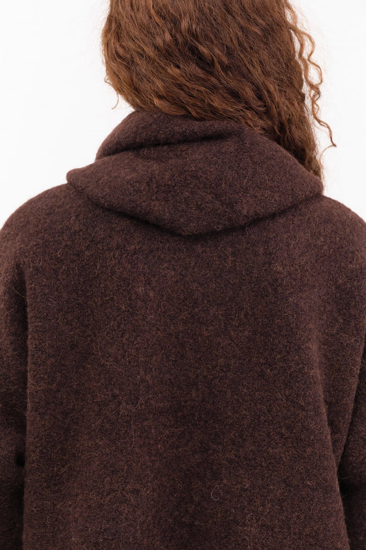 Lauren Manoogian Apparel Womens Outerwear Double Face Coat in Merlot