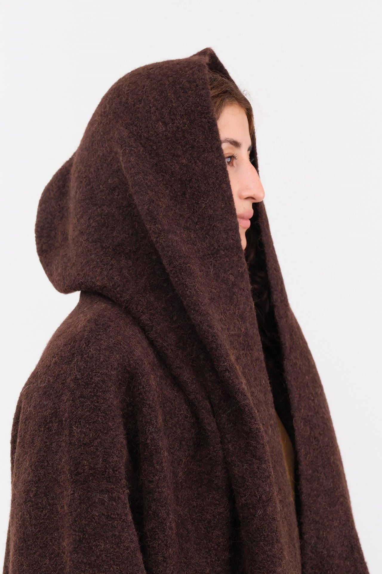 Lauren Manoogian Apparel Womens Outerwear Double Face Coat in Merlot