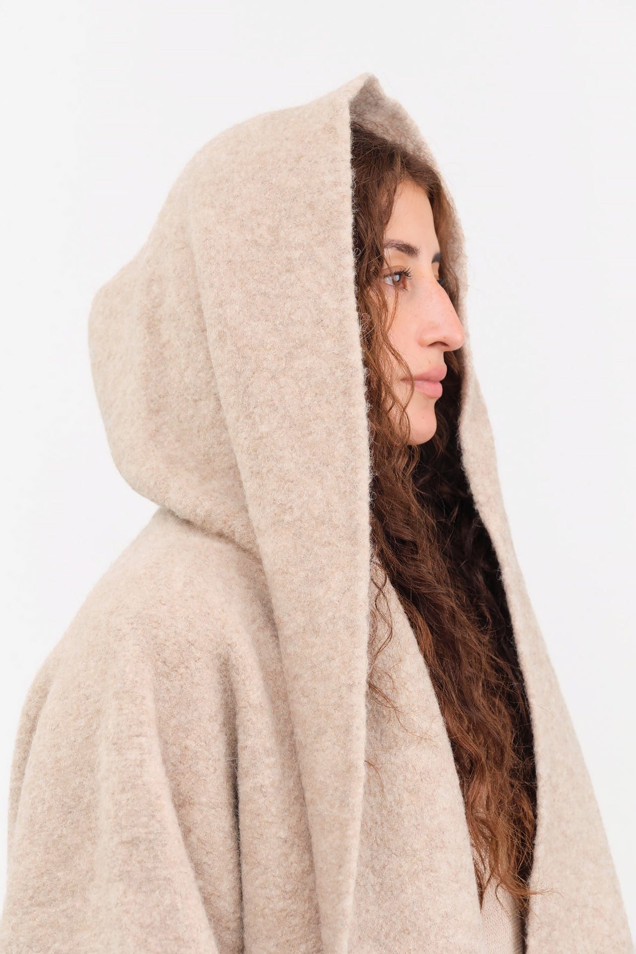 Lauren Manoogian Apparel Womens Outerwear Double Face Coat in Oak
