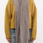Lauren Manoogian Accessories Scarves Felt Fringe Scarf in Cinder Cinder / One Size