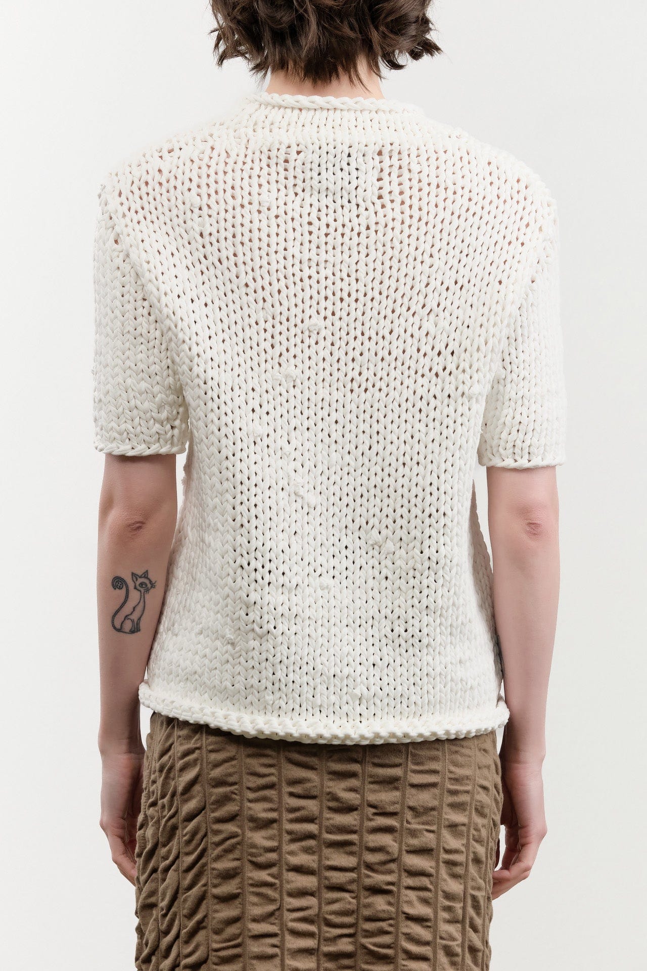 Lauren Manoogian Apparel Womens Sweaters Handknit Jersey Tee