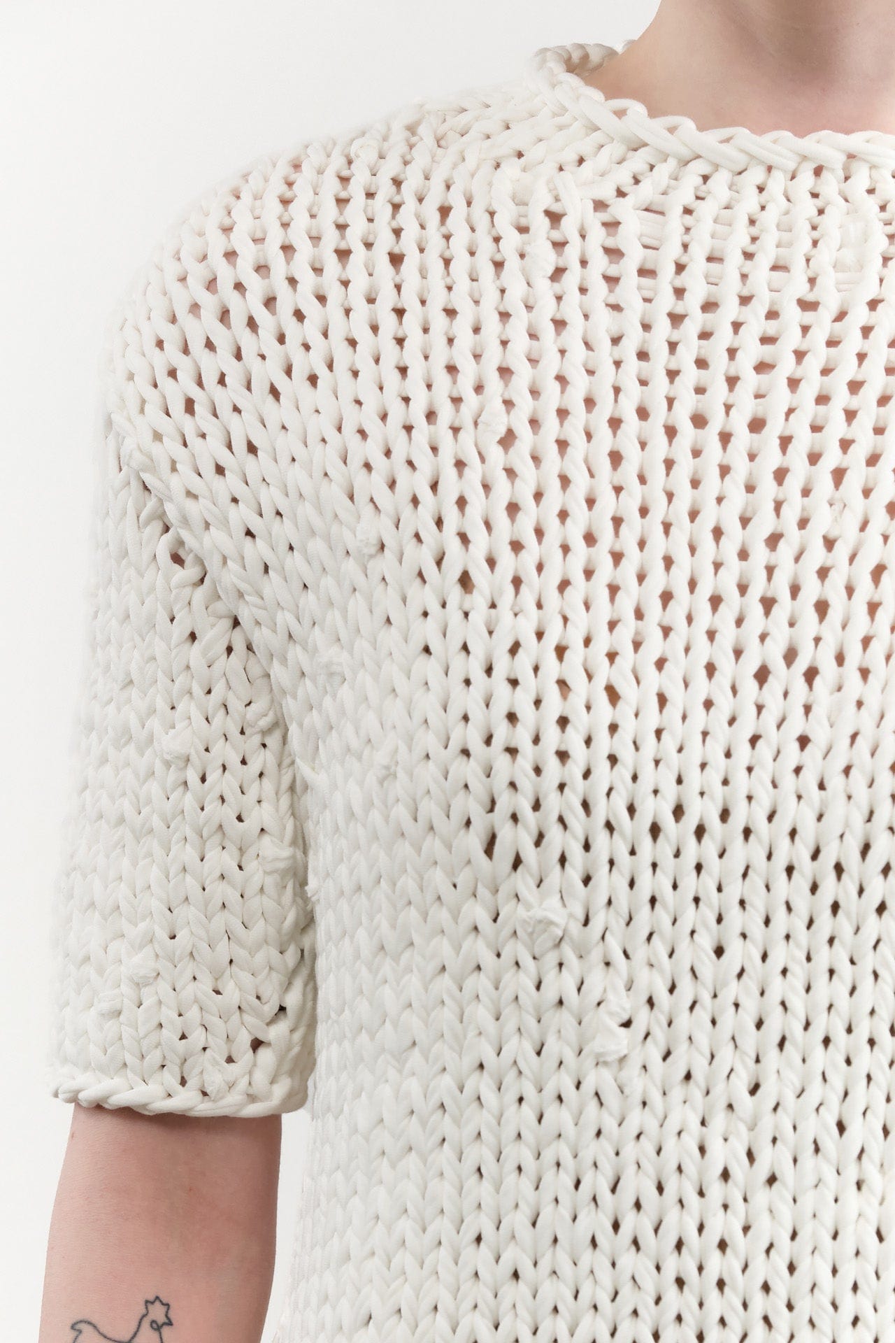 Lauren Manoogian Apparel Womens Sweaters Handknit Jersey Tee