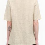 Lauren Manoogian Apparel Womens Sweaters Line Quilt Tee