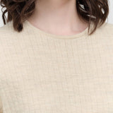 Lauren Manoogian Apparel Womens Sweaters Line Quilt Tee