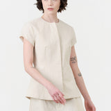 Lauren Manoogian Apparel Womens Blouses New Structure Bodice Natural / 1
