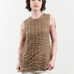 Lauren Manoogian Apparel Womens Sweaters Ruche Shell in Earth