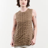 Lauren Manoogian Apparel Womens Sweaters Ruche Shell in Earth