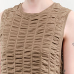 Lauren Manoogian Apparel Womens Sweaters Ruche Shell in Earth
