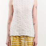 Lauren Manoogian Apparel Womens Sweaters Ruche Shell in White