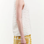 Lauren Manoogian Apparel Womens Sweaters Ruche Shell in White