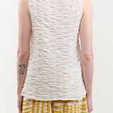 Lauren Manoogian Apparel Womens Sweaters Ruche Shell in White