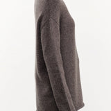 Lauren Manoogian Apparel Womens Sweaters Soft Boatneck in Blackened