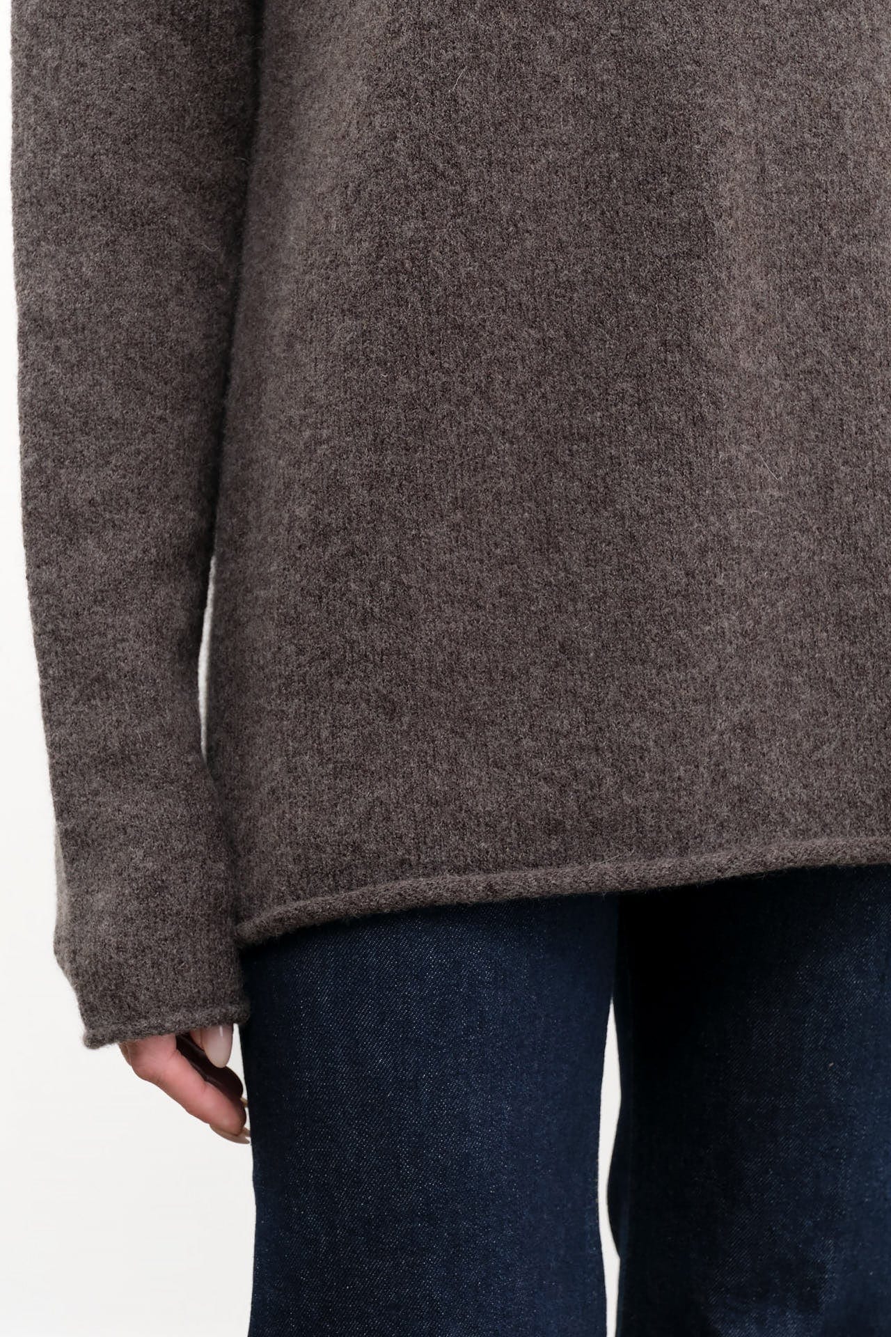 Lauren Manoogian Apparel Womens Sweaters Soft Boatneck in Blackened