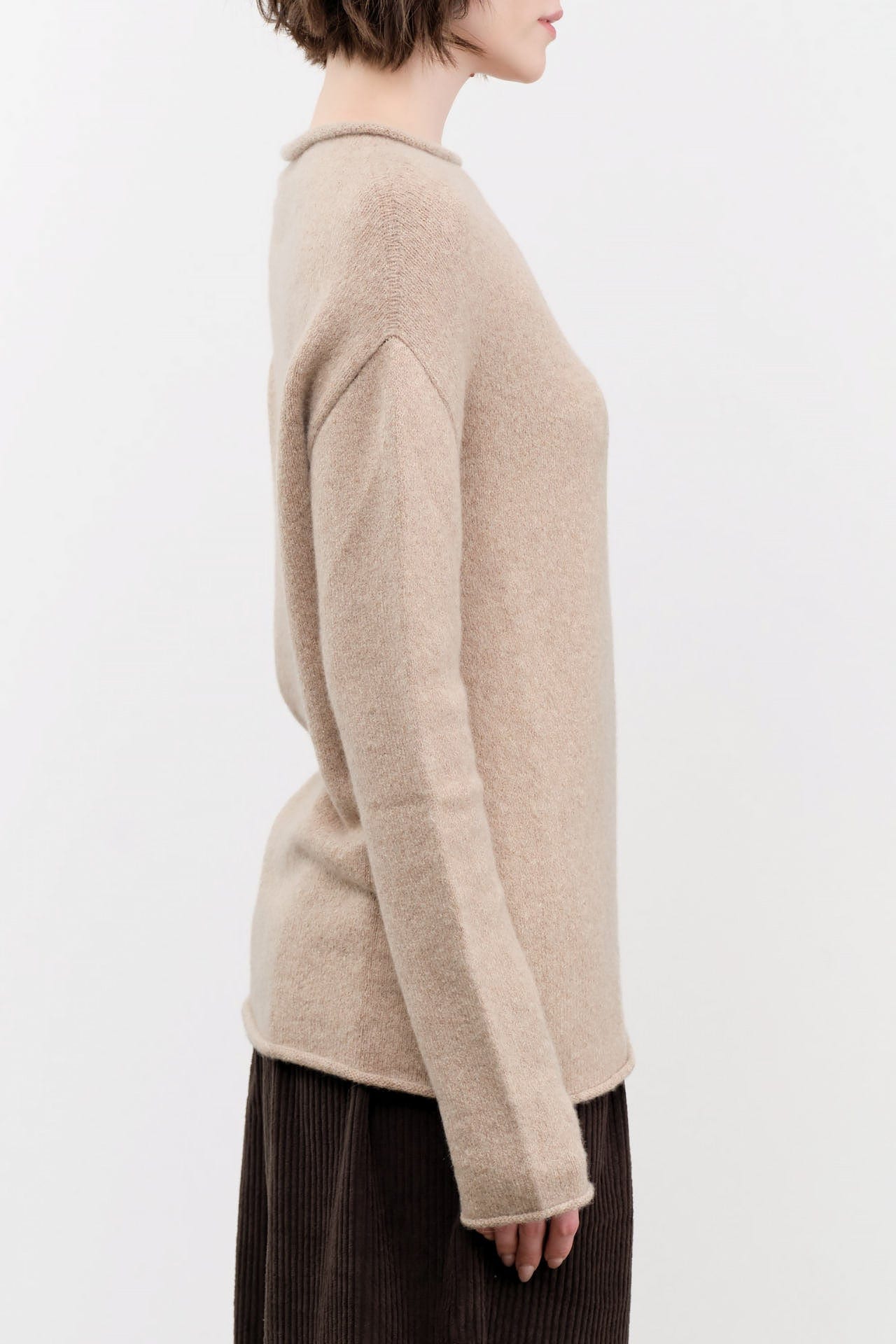 Lauren Manoogian Apparel Womens Sweaters Soft Boatneck in Oak