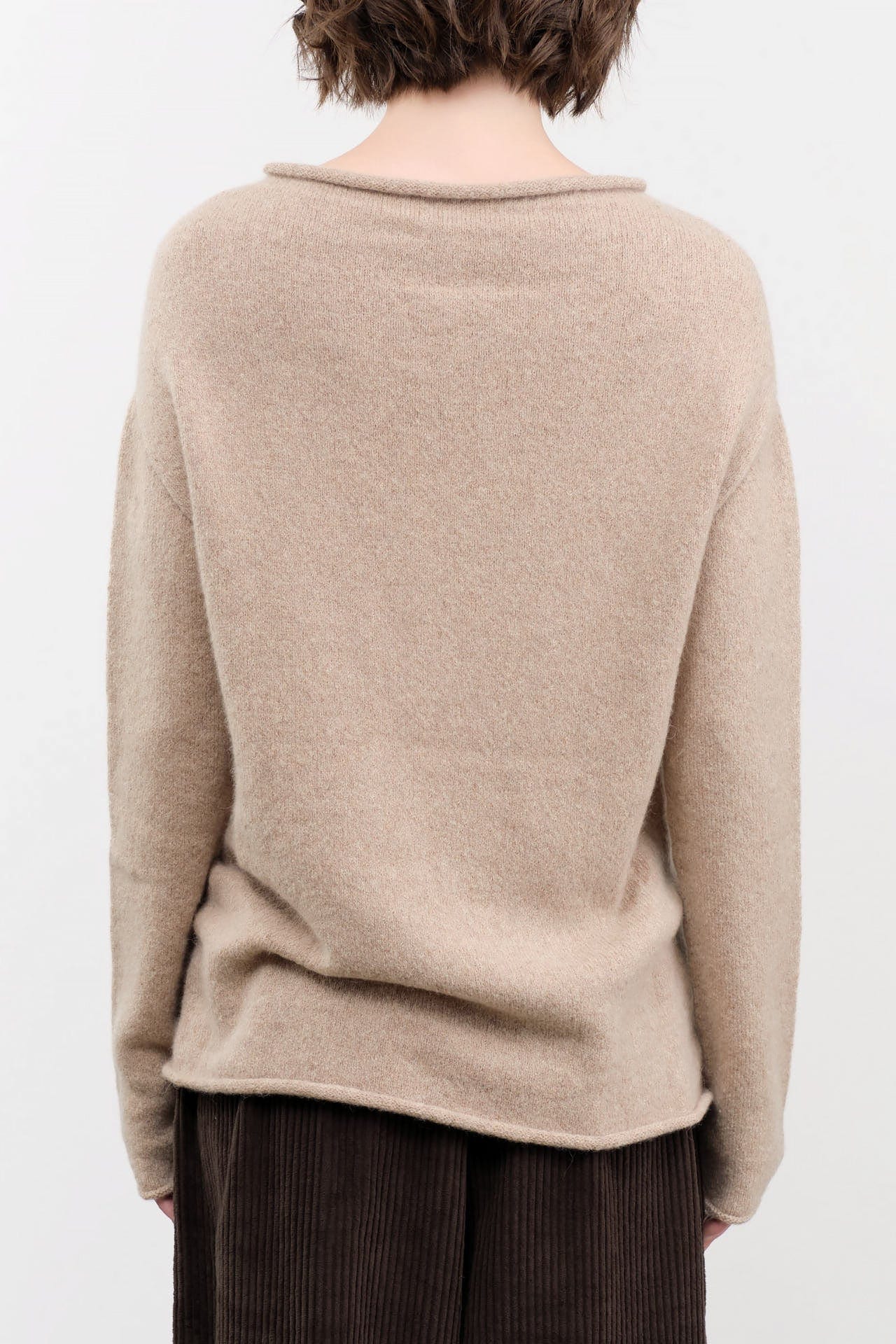 Lauren Manoogian Apparel Womens Sweaters Soft Boatneck in Oak