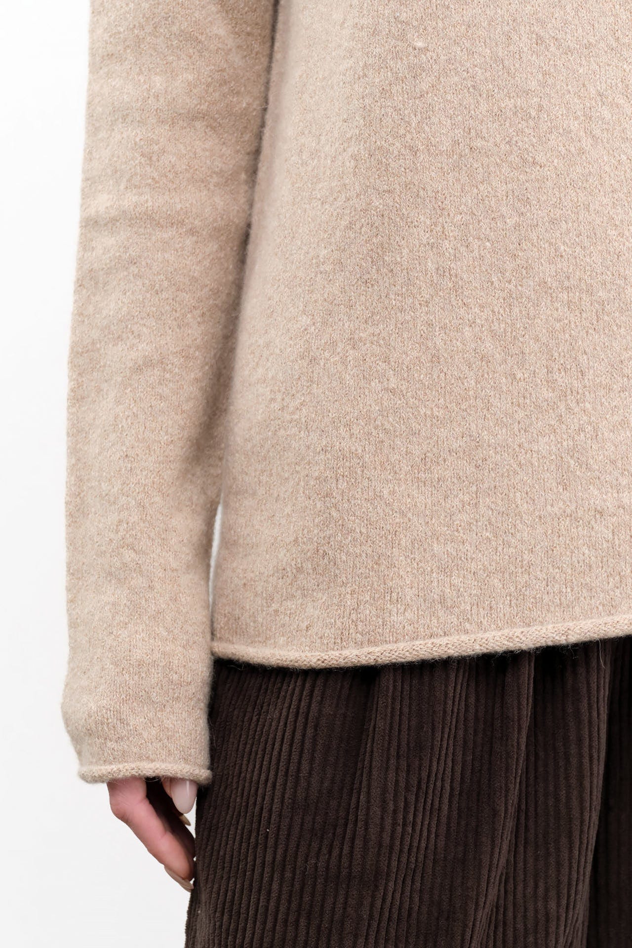 Lauren Manoogian Apparel Womens Sweaters Soft Boatneck in Oak
