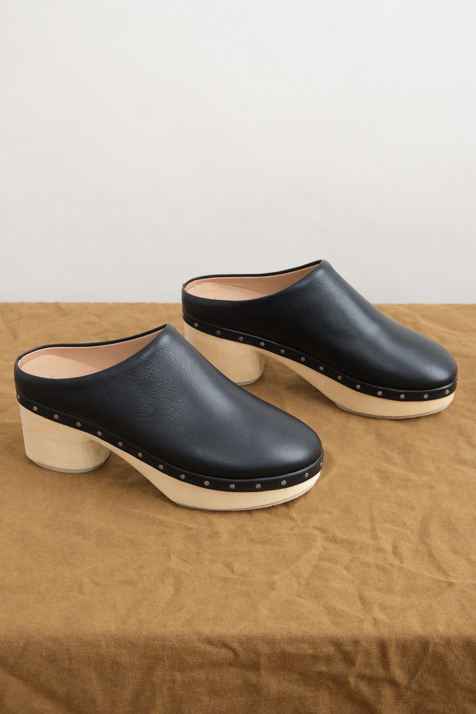 Side of Studio Clog in Black
