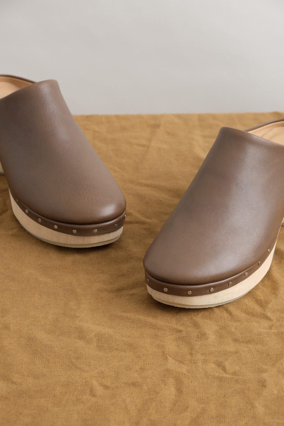 Toe on Studio Clog in Brown