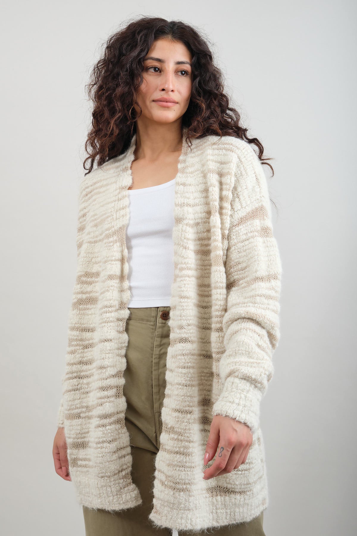 Threadbare Cardigan in Raw White