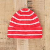 Le Bonnet Accessories Hats Beanie in Crimson Stripe Crimson Stripe / One Size