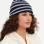 Le Bonnet Accessories Hats Beanie in Midnight Stripe Midnight Stripe / One Size