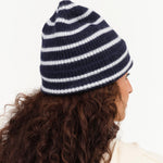 Le Bonnet Accessories Hats Beanie in Midnight Stripe Midnight Stripe / One Size