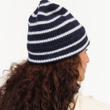 Le Bonnet Accessories Hats Beanie in Midnight Stripe Midnight Stripe / One Size