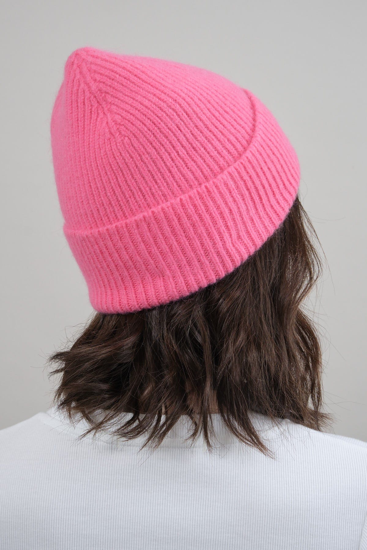Back of Beanie in Bubblegum