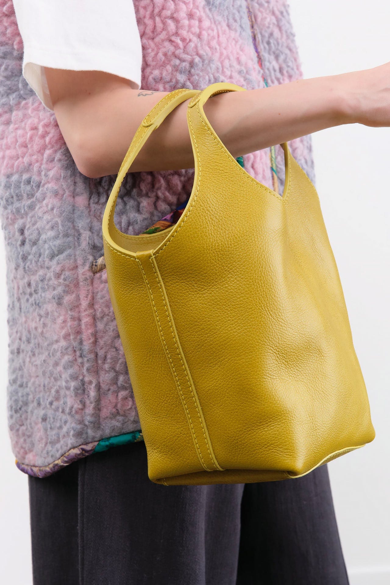 Lindquist Accessories Bags Ama Bag in Chartreuse Chartreuse / 12" H X 9" W X 6" D