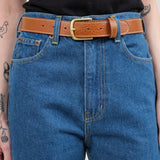Lindquist Accessories Belts Simple Belt II in Leather Brown Leather Brown / XSmall