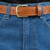 Lindquist Accessories Belts Simple Belt II in Leather Brown