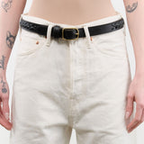 Lindquist Accessories Belts Braided Belt in Black Vachetta Black / Small