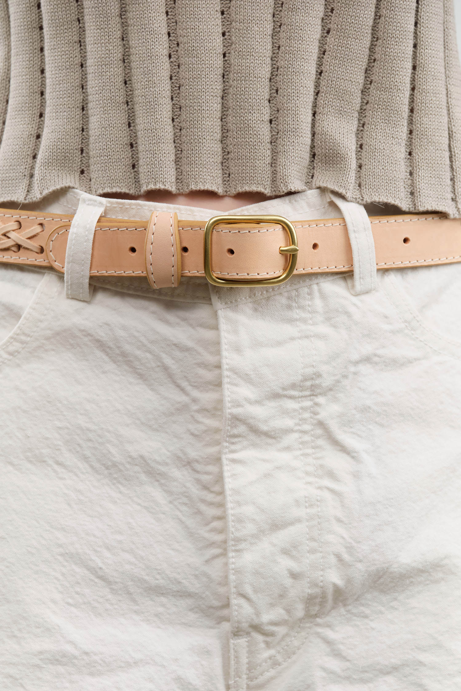 Lindquist Accessories Belts Braided Belt in Vachetta