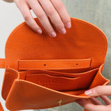 Lindquist Accessories Bags Faba Bag in Carrot Carrot / 4" H X 7.5" W X 1.5" D