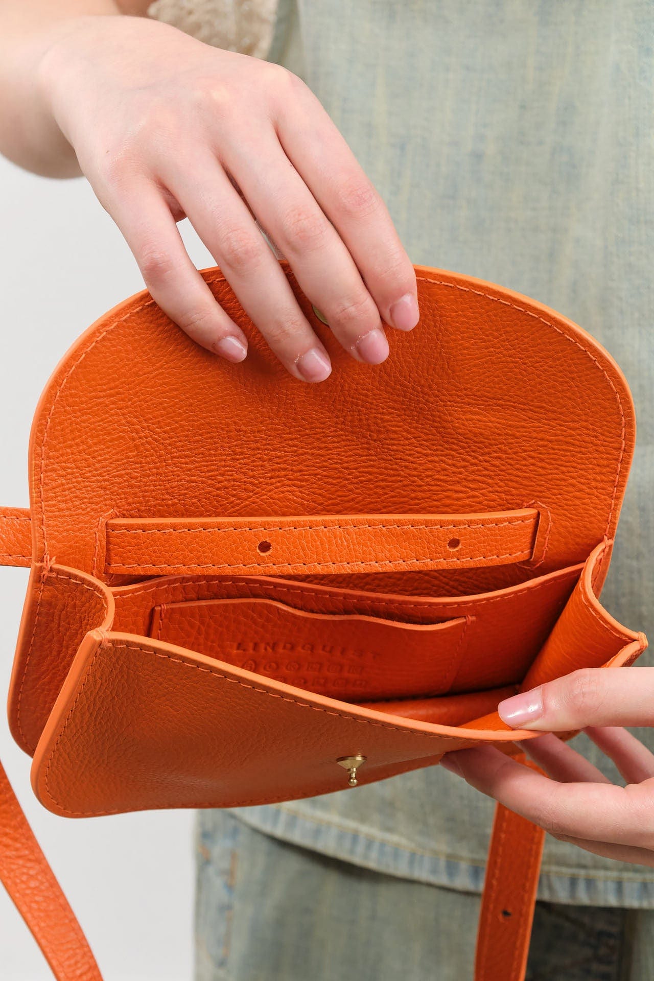 Lindquist Accessories Bags Faba Bag in Carrot Carrot / 4" H X 7.5" W X 1.5" D