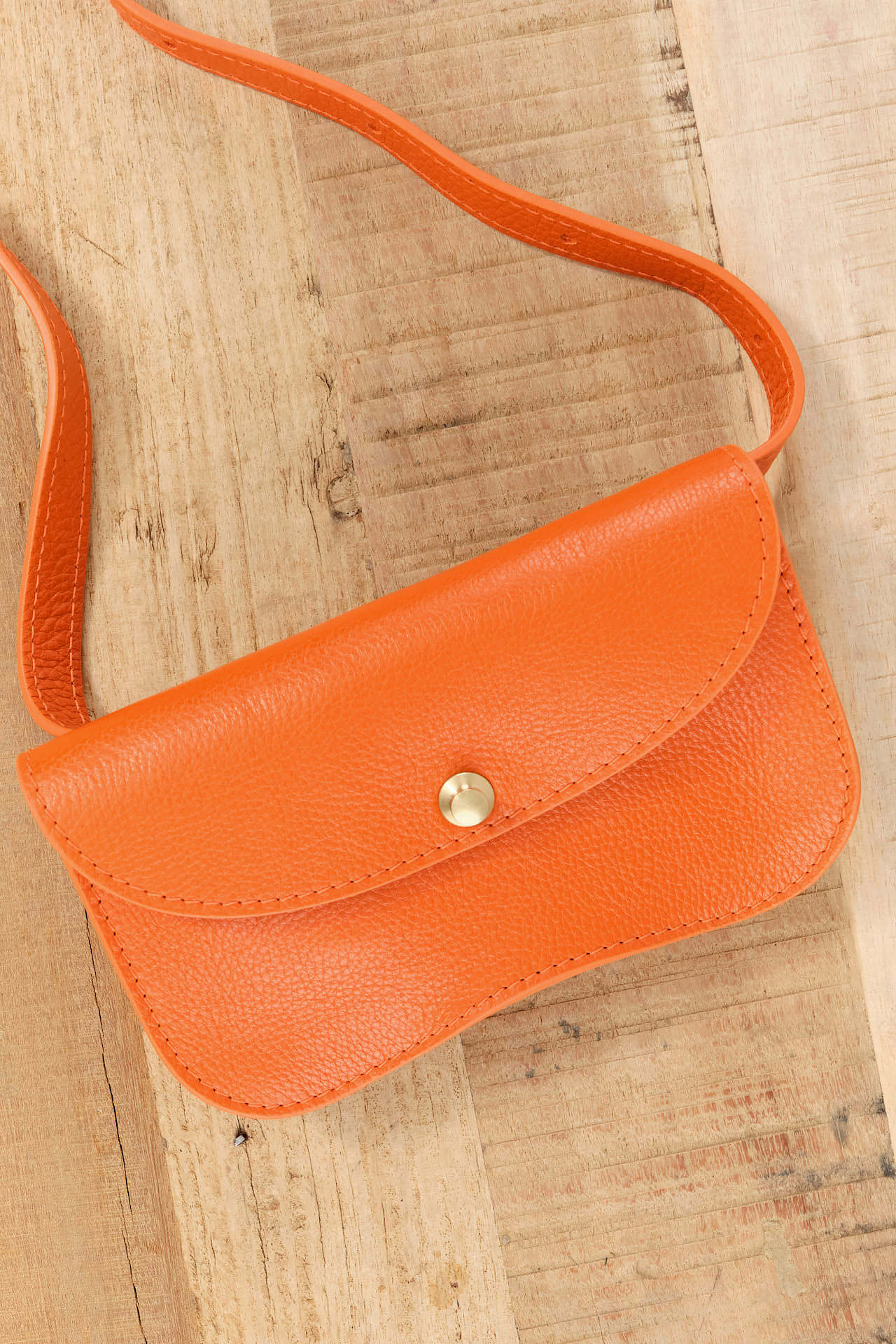 Lindquist Accessories Bags Faba Bag in Carrot Carrot / 4" H X 7.5" W X 1.5" D